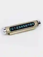 Золотой автовизитка парковочная - табличка с номером телефона для авто