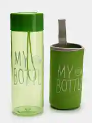 Зеленый my bottle в термочехле