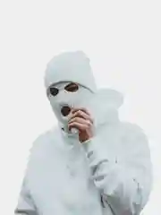Белый балаклава унисекс