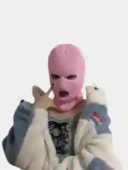 Розовый балаклава унисекс