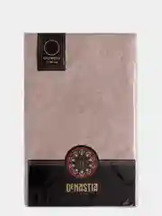 Скатерть DeNASTIA D180см, жаккард, цвет бежевый (эффект потёртости)