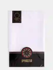 Скатерть DeNASTIA D180см, жаккард, цвет белый (эффект потёртости)
