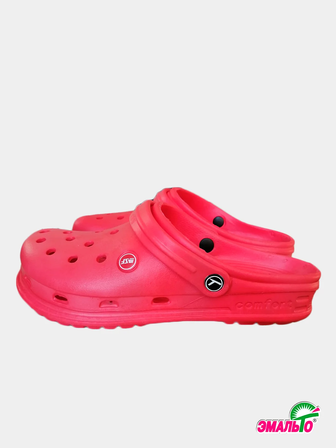 Красный сабо женские, размеры 36-40