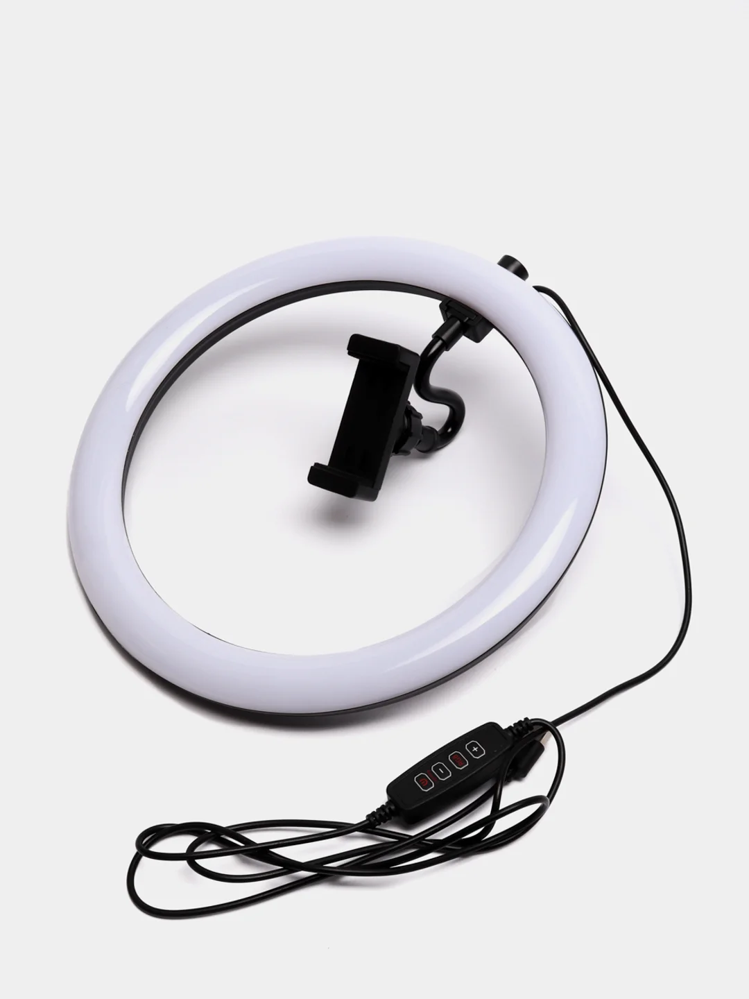 Черный светодиодная кольцевая цветная лампа RGB 26 см (LED "MJ-26) / штатив 210 см для селфи