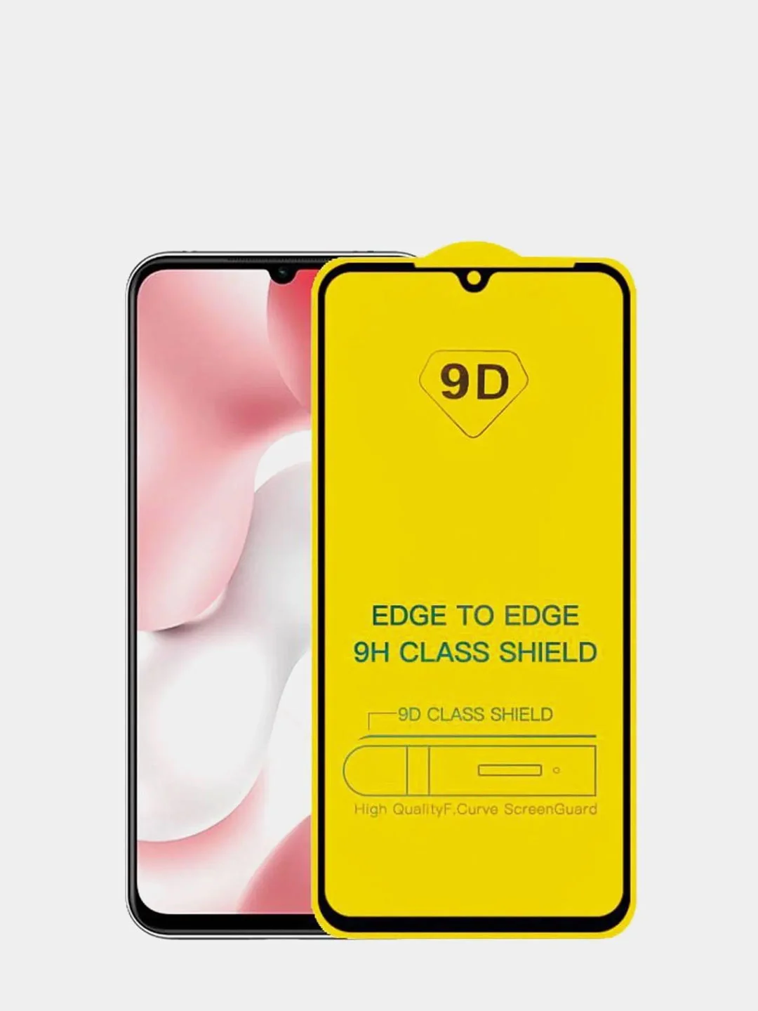 Черный защитное стекло 9D для Samsung Galaxy A51
