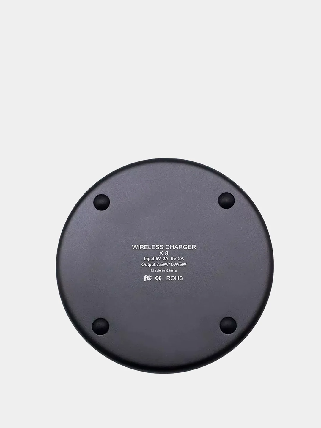 Черный беспроводная зарядка для Apple, Android Wireless charger Qi Standart