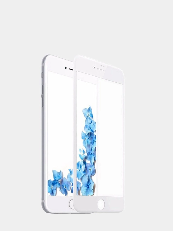 Защитное стекло 5D Full Glue для iPhone 6 Plus / 6S Plus / 7 Plus / 8 Plus белый