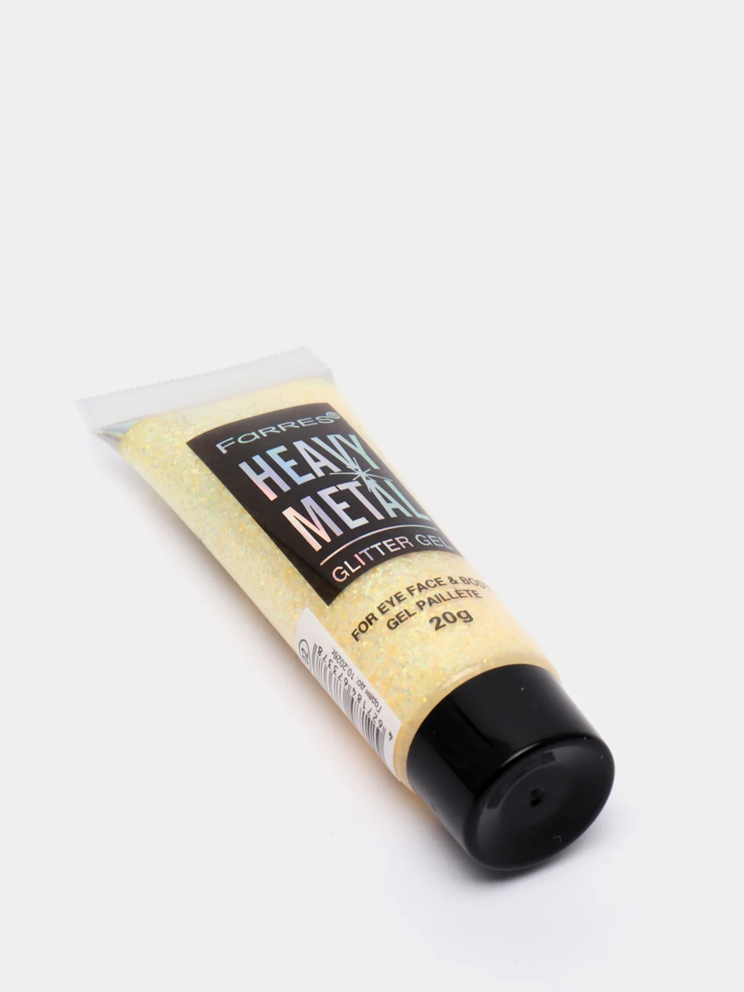 Золотой глиттер - гель для лица и тела Farres Heavy Metal Glitter Gel