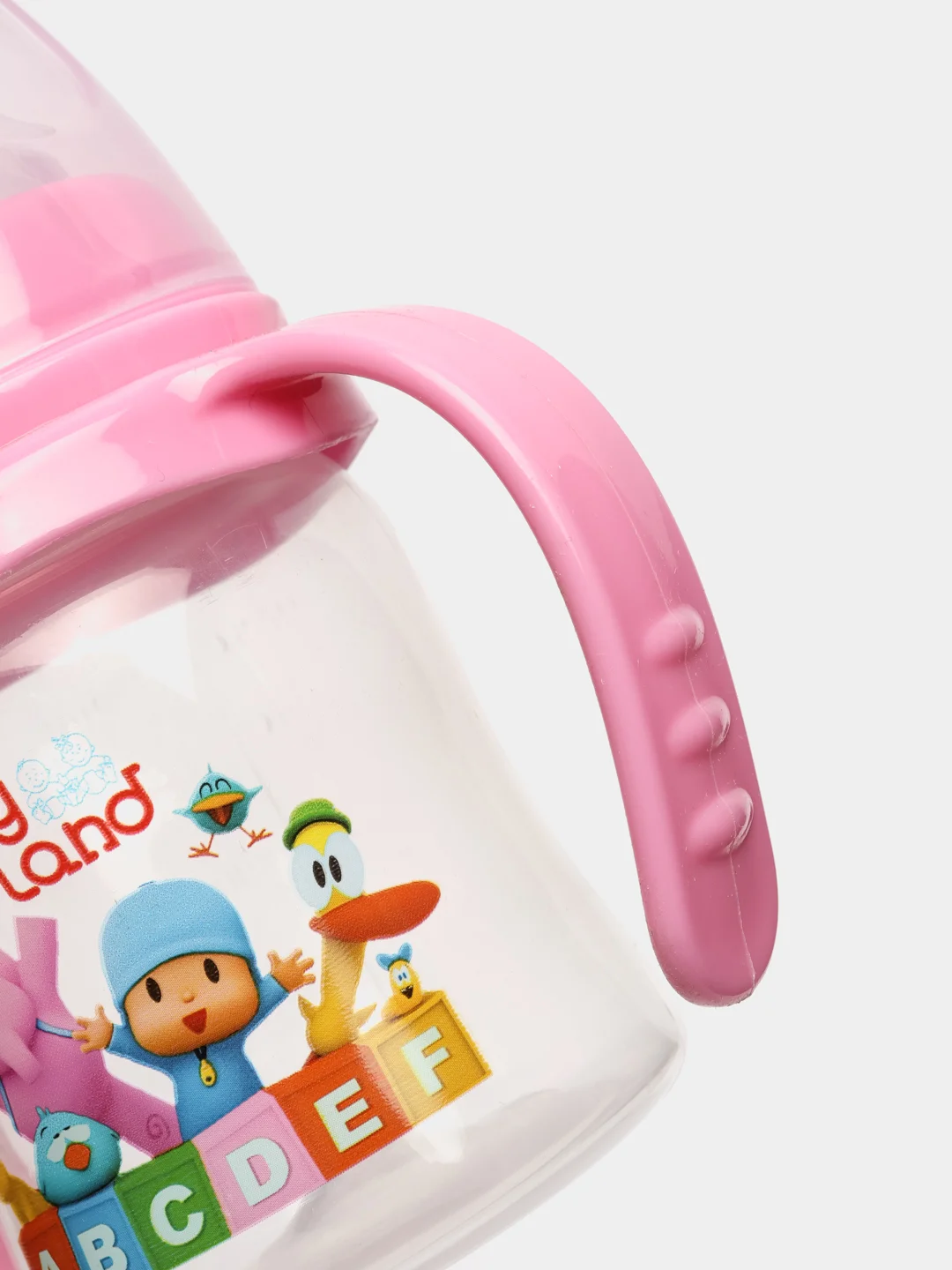 Розовый бутылочка Baby Land 150 мл, с широким горлом и силиконовой анатомической соской Air System