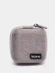 Серый меланж чехол, "Boona  BN-F001", для наушников, органайзер для наушников, кейс, футляр, пенал, pkt