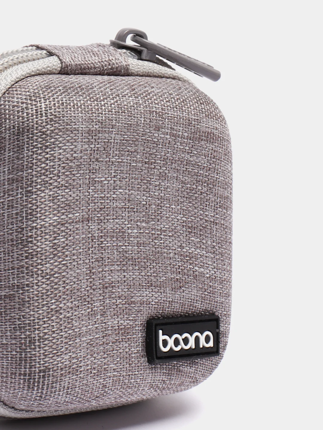 Серый меланж чехол, "Boona  BN-F001", для наушников, органайзер для наушников, кейс, футляр, пенал, pkt