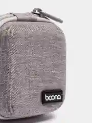 Серый меланж чехол, "Boona  BN-F001", для наушников, органайзер для наушников, кейс, футляр, пенал, pkt