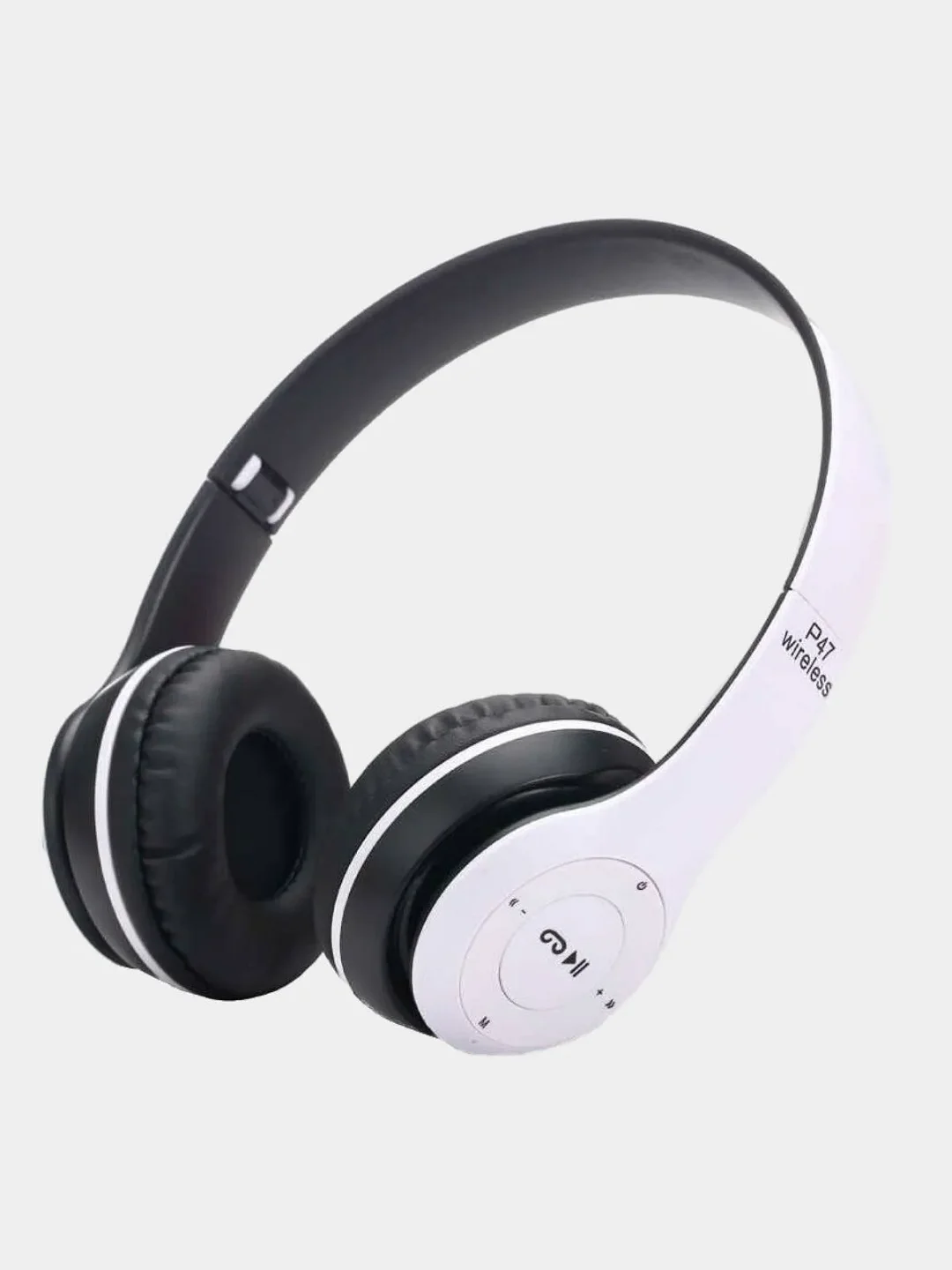 Белый беспроводные стерео наушники P47 Wireless Bluetooth 5.0 EDR  с микрофоном