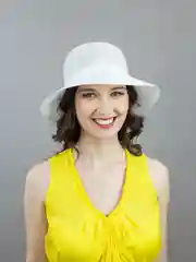 Белый шляпа LERAY ХЛОЯ хлопок, 56-58
