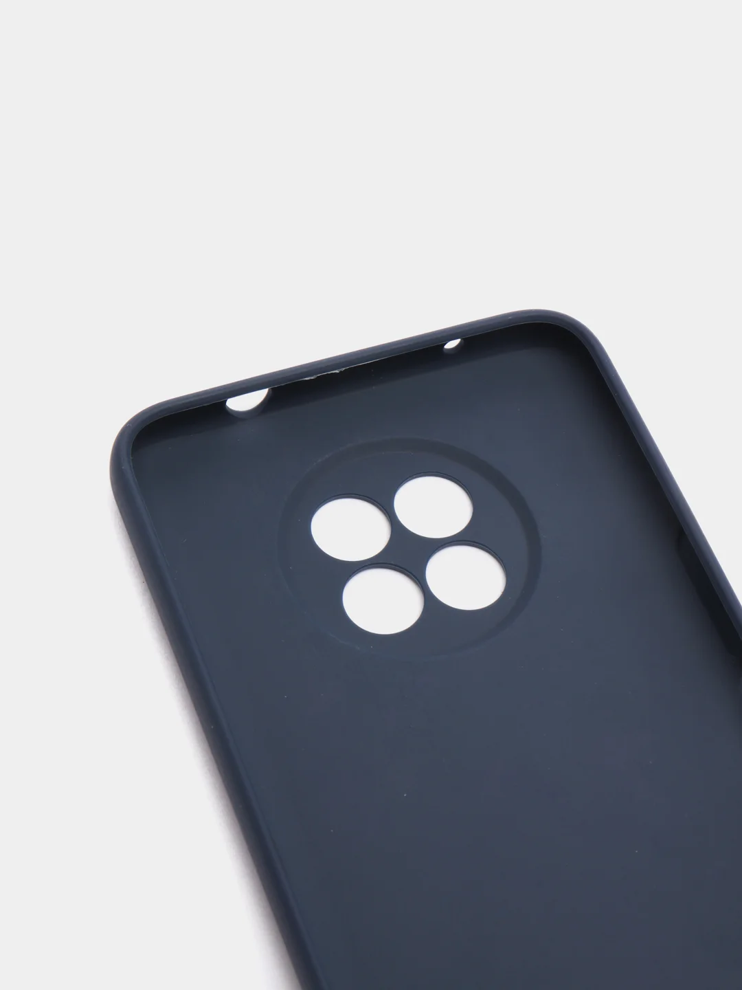 Темно-синий чехол для Honor X20, Honor 50 Lite, без выреза для вспышки, силиконовый, цветной, матовый