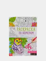 Раскраска по номерам "Удивительный мир", 16 страниц, формат А4