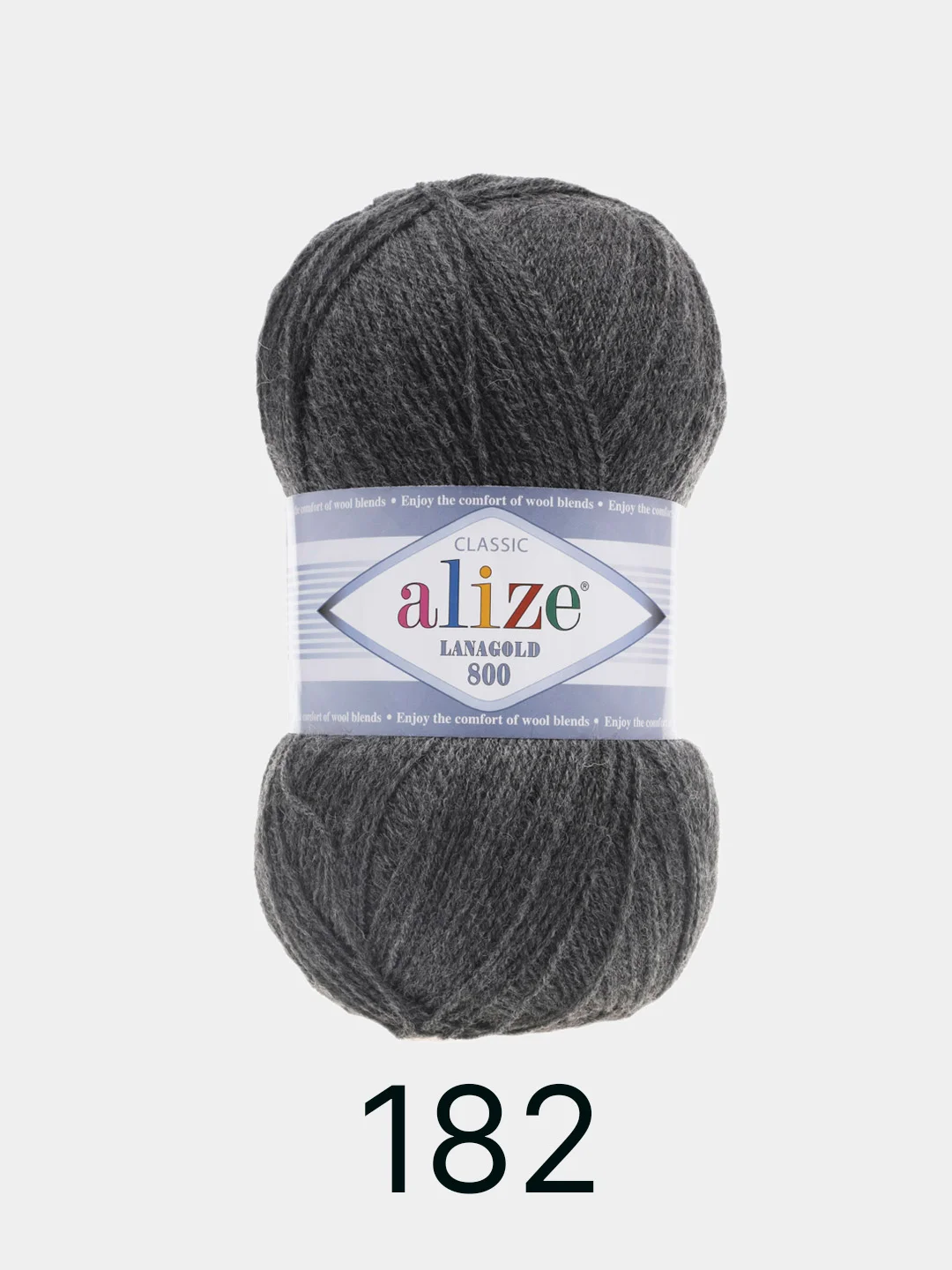 Пряжа Alize Lanagold 800 Акрил 51% Шерсть 49% 100г 800м