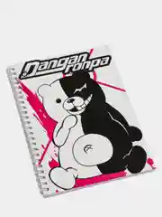 Скетчбук по мотивам аниме Danganronpa (Данганронпа), с обложкой из плотного картона, 50 л
