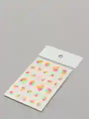 Зеленый наклейки для ногтей светящиеся под УФ и LED лампой, водная, 1 шт и набор 6 шт