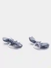 Серый бантики на резинке / Школьные банты /