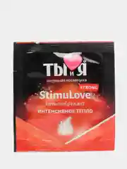 Бордовый гель-лубрикант Stimulove Strong "ТЫ и Я" разогревающий