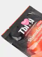 Бордовый гель-лубрикант Stimulove Strong "ТЫ и Я" разогревающий