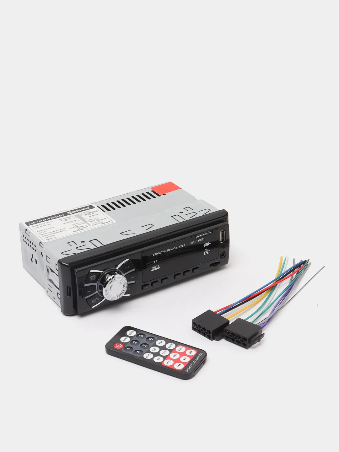 Автомагнитола Pioneer.GB DEH-181SBT bluetooth, usb,microsd, aux, fm, пульт  купить по цене 2091 ₽ в интернет-магазине KazanExpress