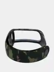 Желтый силиконовый ремешок для Xiaomi Mi Band 3 и Mi Band 4 с принтом камуфляж