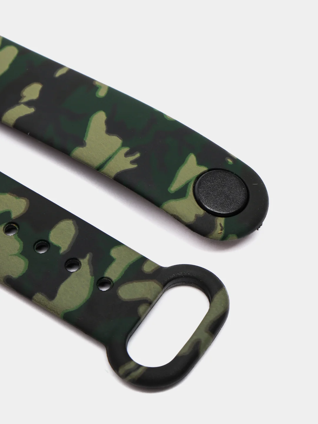 Желтый силиконовый ремешок для Xiaomi Mi Band 3 и Mi Band 4 с принтом камуфляж
