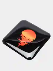 Алый 3d наклейки стикеры на телефон