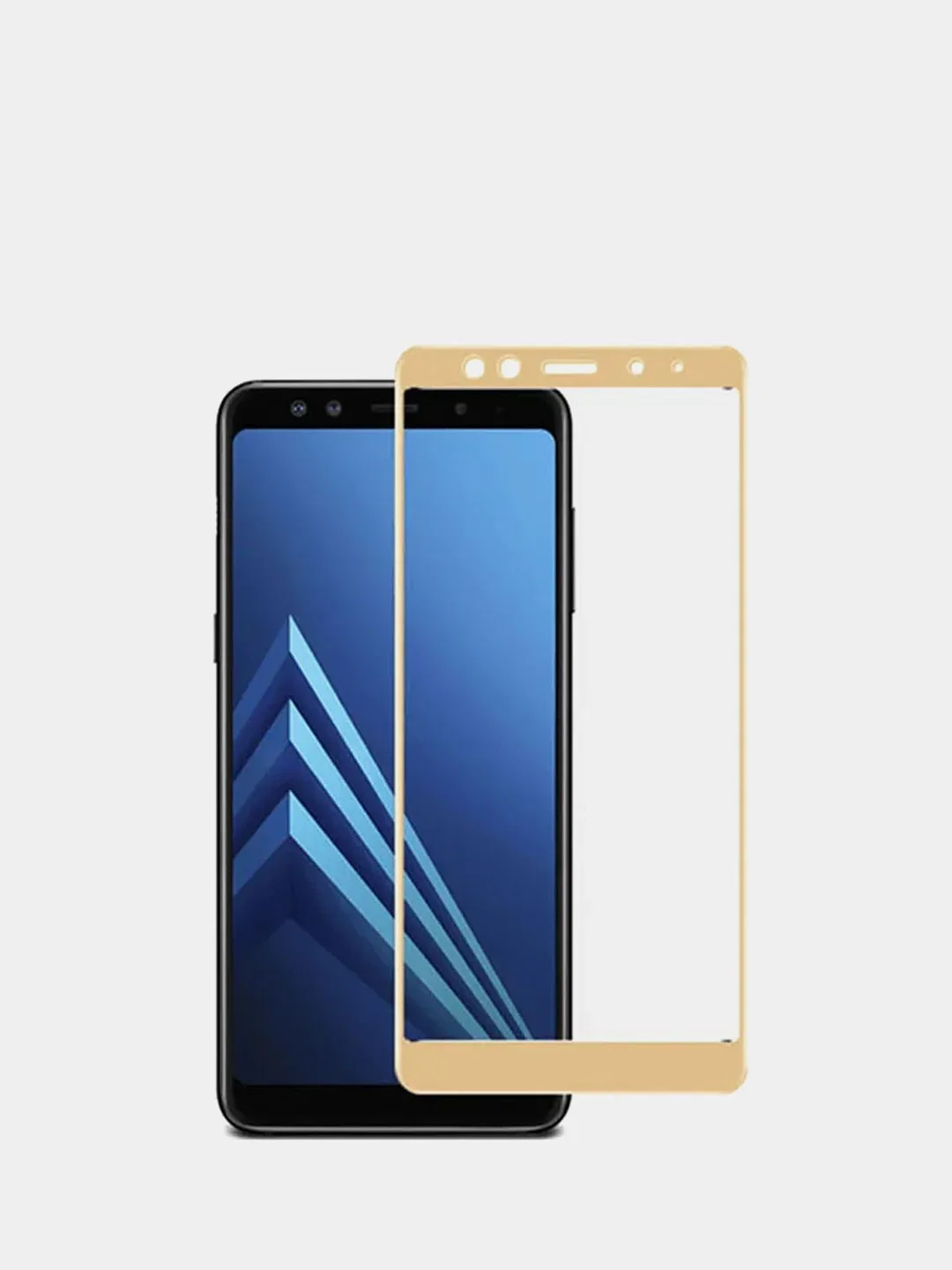 Золотой защитное стекло 5D для SAMSUNG серии А, полная проклейка