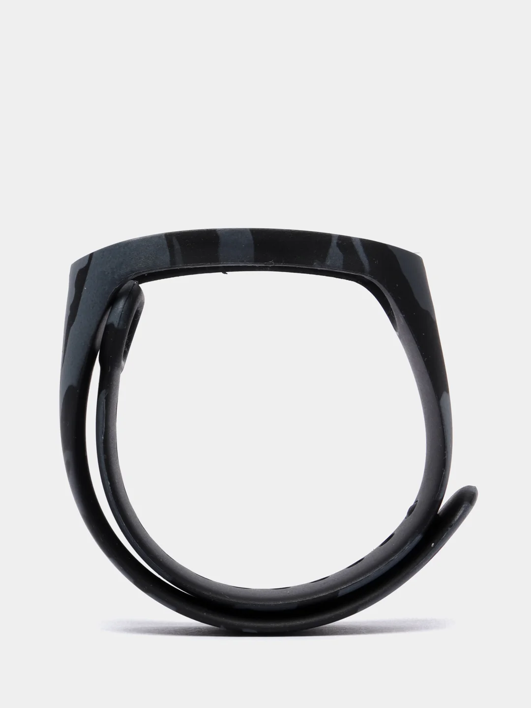 Серый силиконовый ремешок для Xiaomi Mi Band 3 и Mi Band 4 с принтом камуфляж