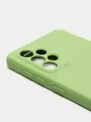 Оливковый чехол Samsung Galaxy A73 5G, с бархатной подкладкой