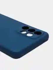 Синий чехол Samsung Galaxy A73 5G, с бархатной подкладкой