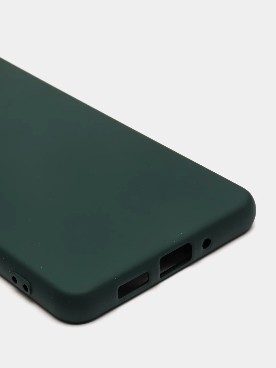 Тёмно-зелёный чехол Samsung Galaxy A73 5G, с бархатной подкладкой