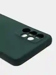 Тёмно-зелёный чехол для Samsung Galaxy A33 5G, с бархатной подкладкой