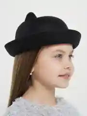Черный шляпы для девочек