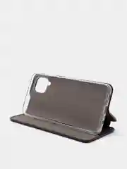 Черный чехол-книжка Samsung Galaxy A12 / M12 (Самсунг галакси А12 / М12)