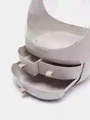 Белый шкатулка для хранения украшений и косметики