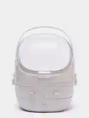 Белый шкатулка для хранения украшений и косметики