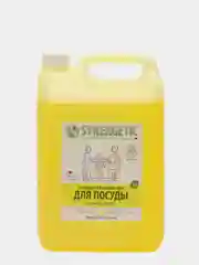 Средство для мытья посуды Synergetic "Лимон", с антибактериальным эффектом, 5 л