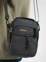 Серый сумка на одно плечо Aotian, мужская