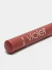Карандаш - помада для губ матовый нюдовый с точилкой Violet, нюдовые тона