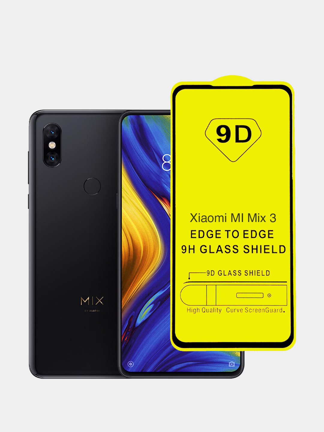 Защитное стекло Xiaomi Mi Mix 3 купить по цене 99 ₽ в интернет-магазине  KazanExpress