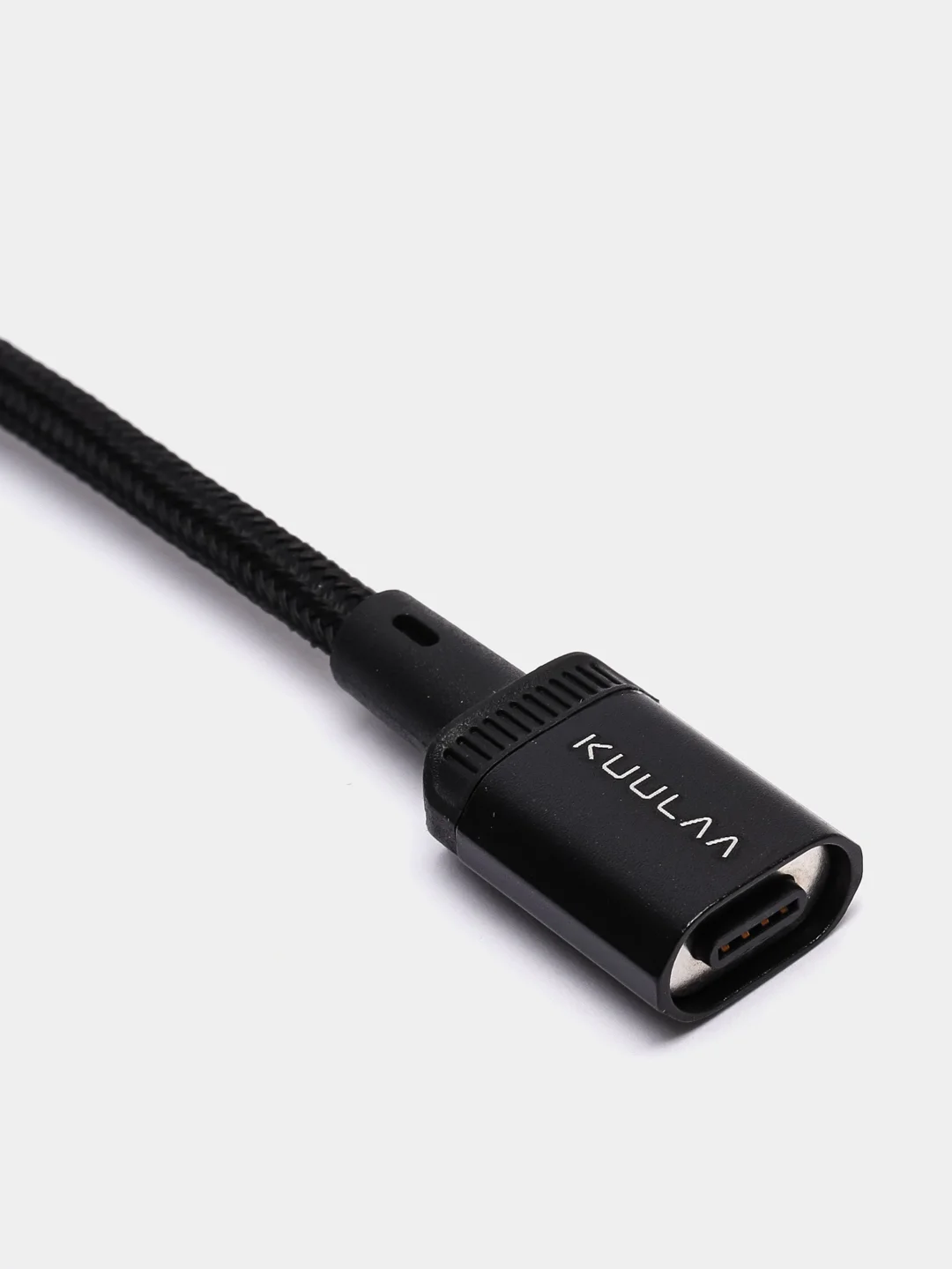 Черный магнитный кабель быстрой зарядки 3А, type-C, micro QC, PD