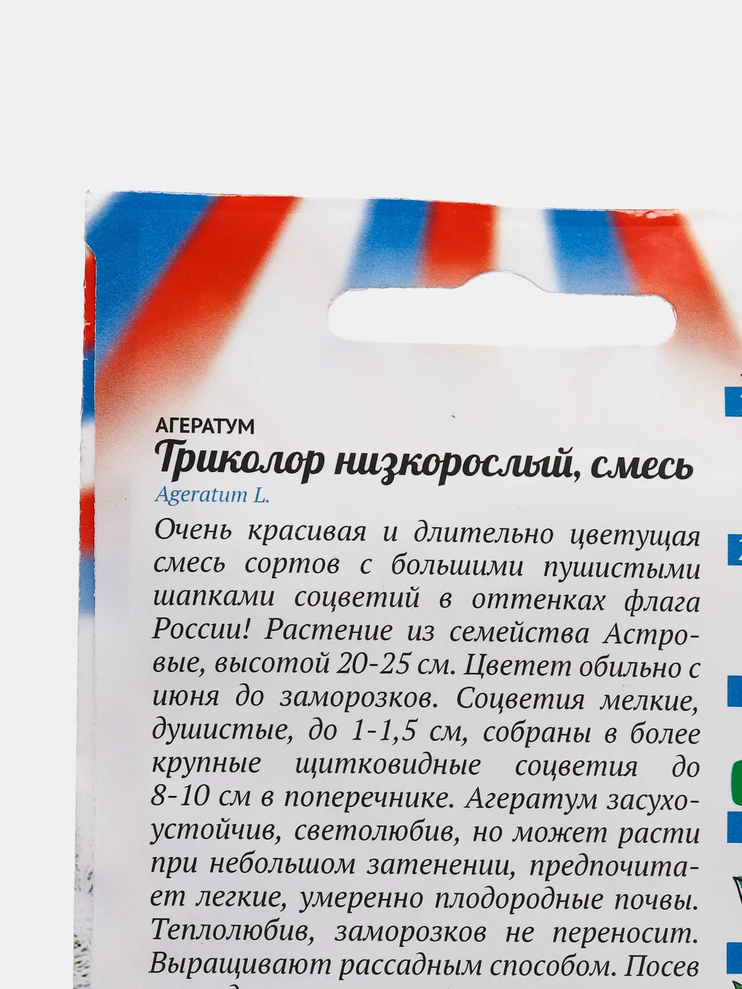 Агератум "Триколор низкорослый", семена цветов