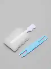 Голубой щетка для мойки посуды, со съемной ручкой