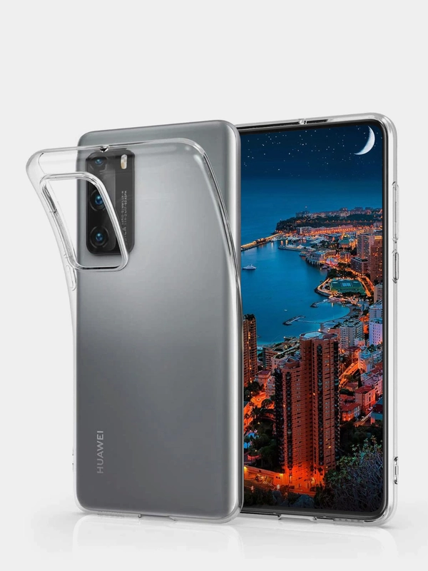 Чехол Huawei P40 силиконовый прозрачный