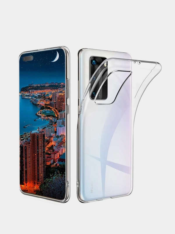 Чехол Huawei P40 Pro силиконовый прозрачный