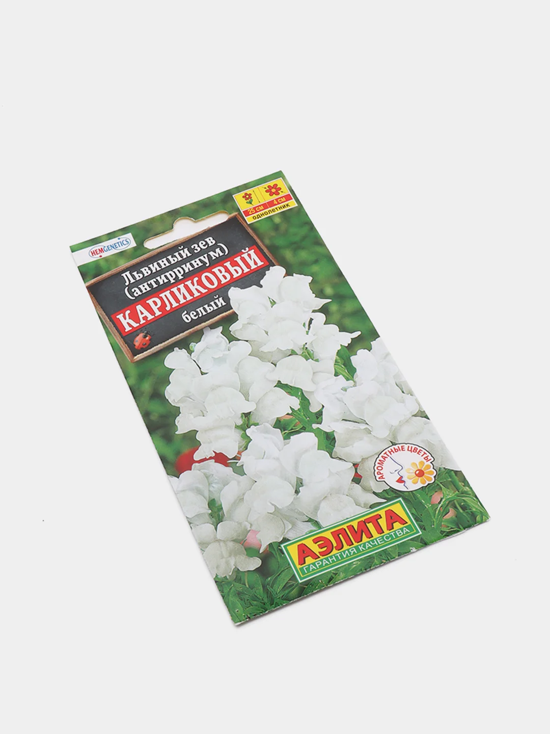 Семена Львиный зев "Карликовый" белый